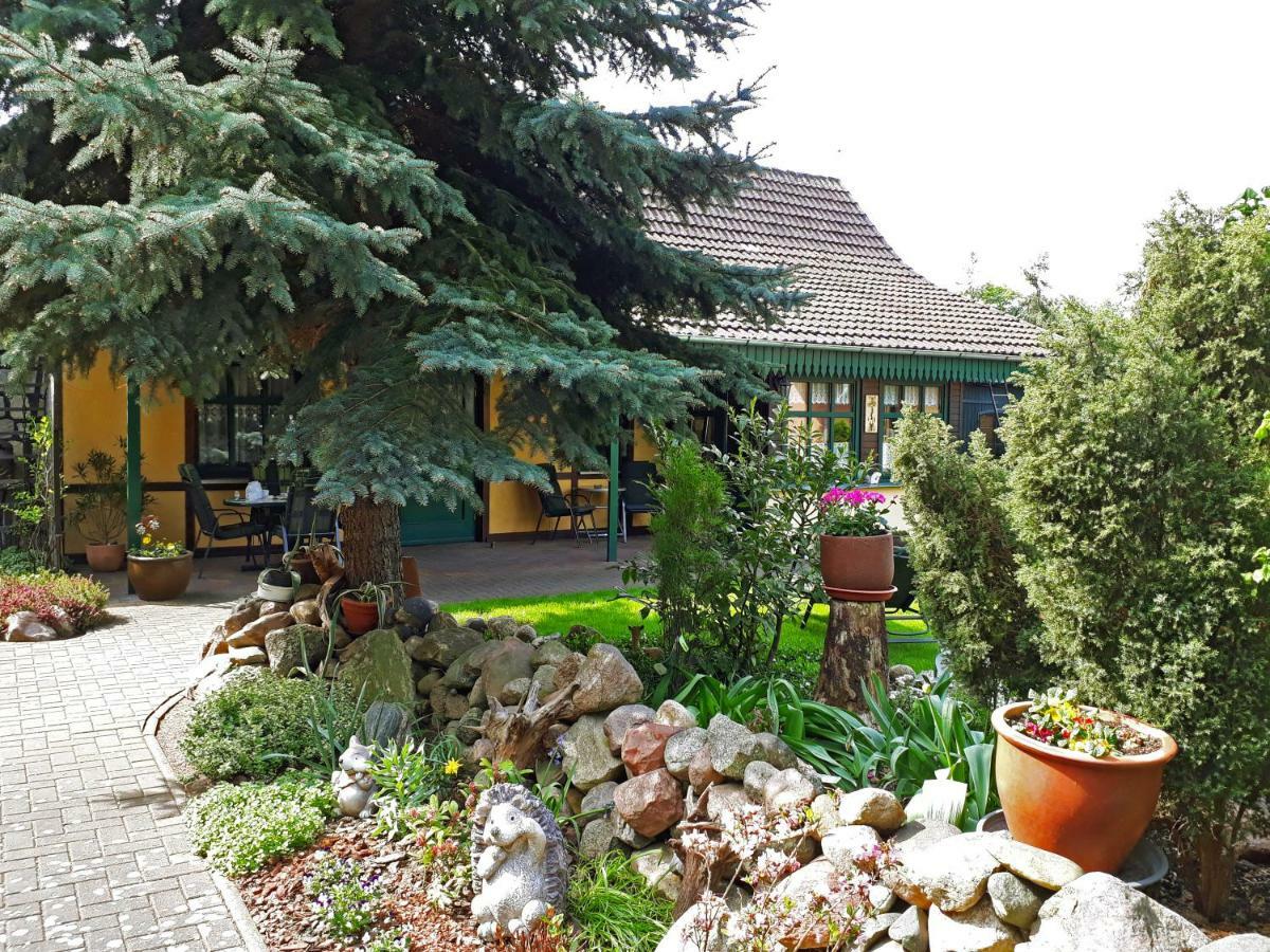 Pension Zum weißen Hirsch Reitwein Exterior foto
